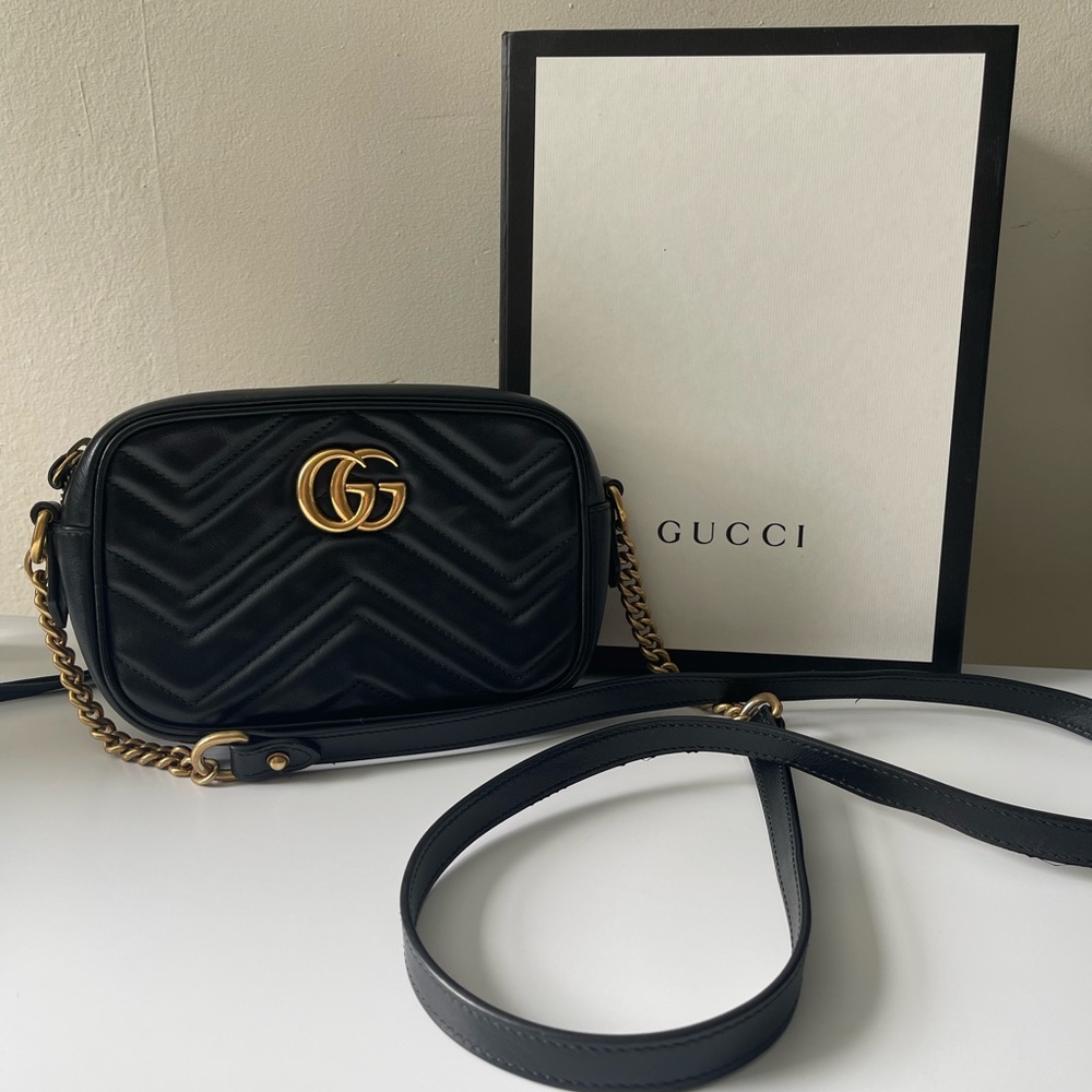 Gucci GG Marmont matelassé mini bag - Picture 1 of 10